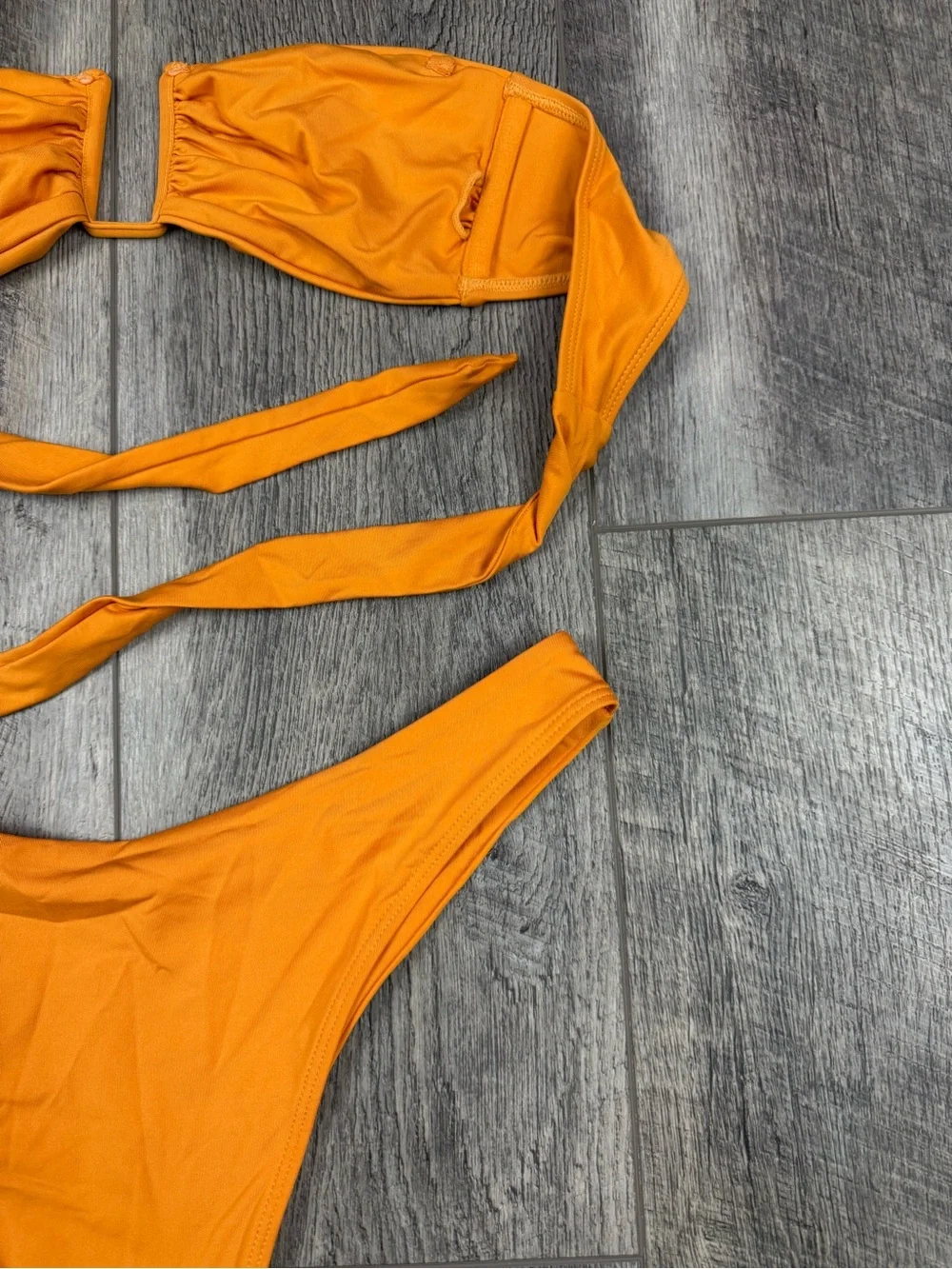 Monday Swimwear Orange Bikini Set
